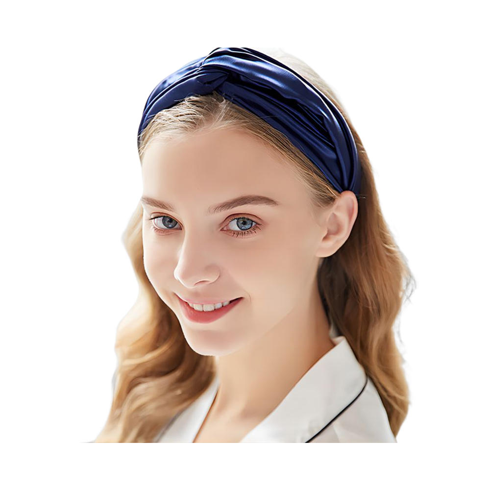 Tiaras de cetim turbante de seda para mulheres meninas acessório de envoltório de cabelo
