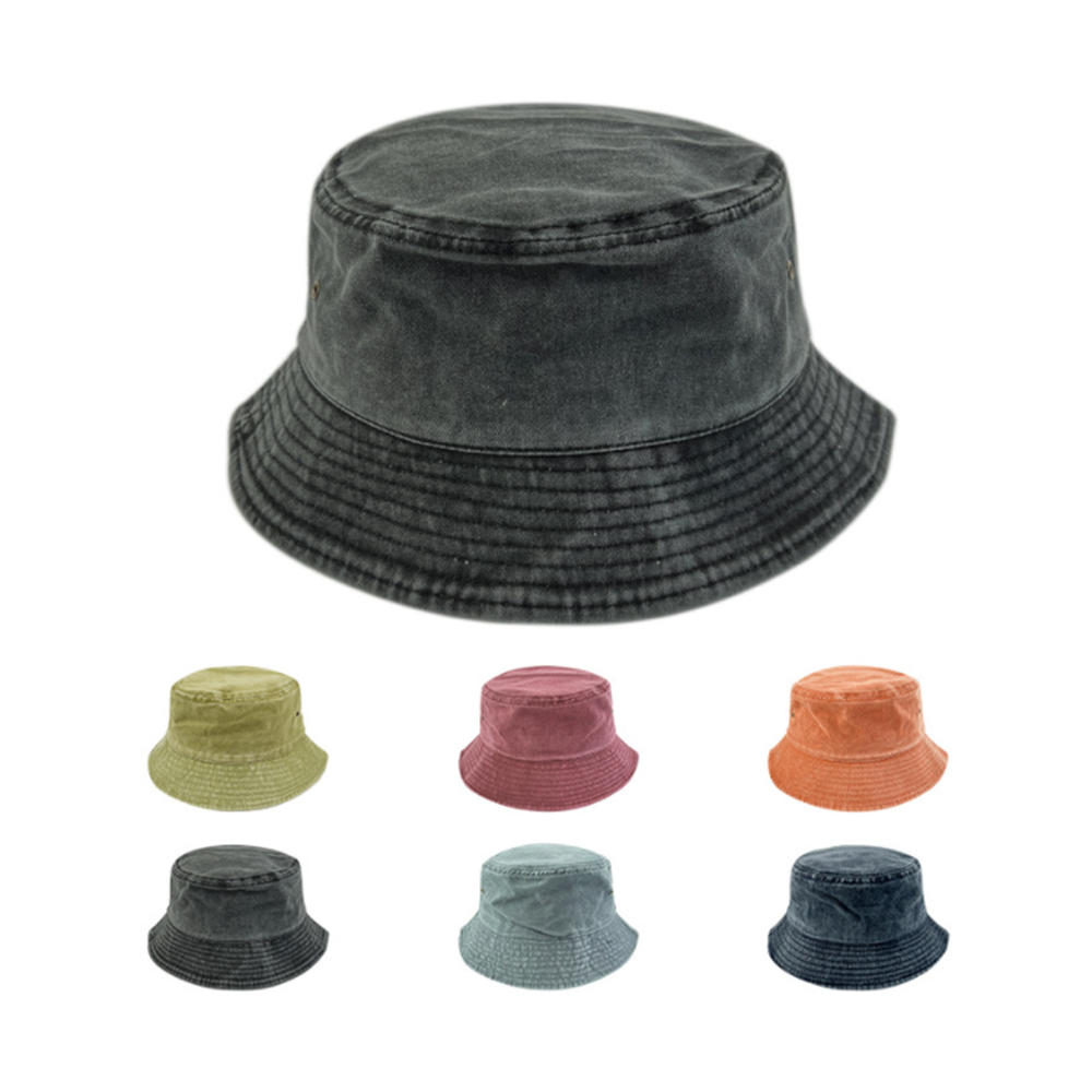Chapéus balde de algodão 100% laváveis, bonés de verão ao ar livre, viagens, praia, chapéu de sol, cores lisas para homens e mulheres